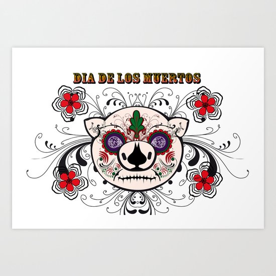 Berto: Dia de los muertos (Day of the dead) Art Print
