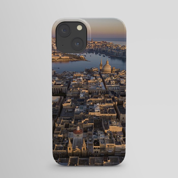 Valletta City Malta | Aerial Photography  iPhone Case