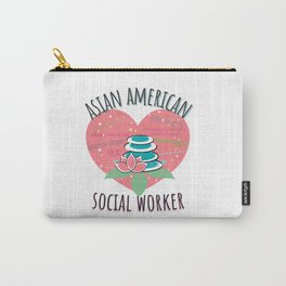 Asian American Social Worker Carry-All Pouch