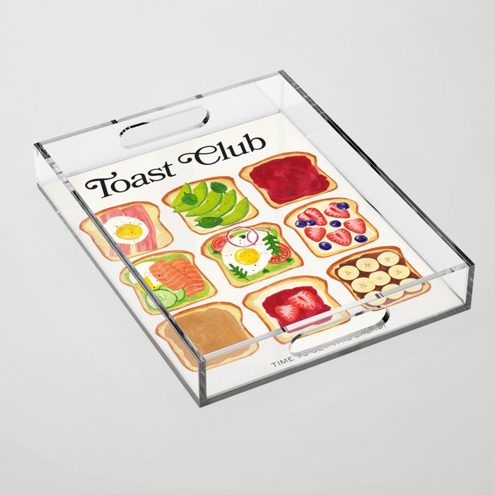 The Toast Club: Brunch Art Acrylic Tray