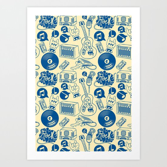 Musical Monsters Art Print