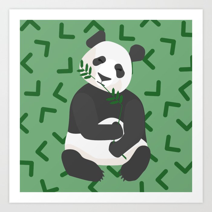 Munchy Panda Art Print
