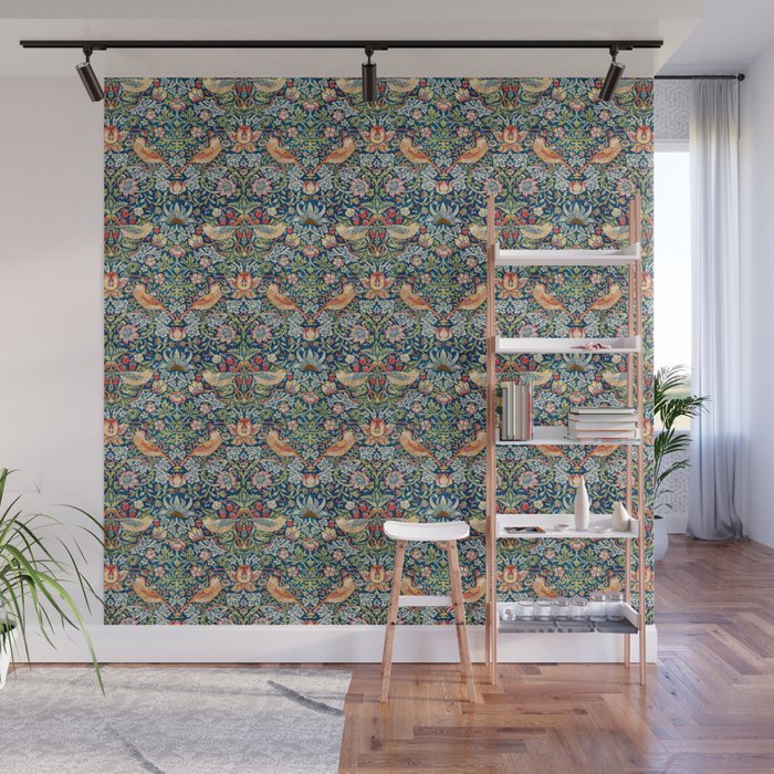 Strawberry Thief by William Morris Wall Mural