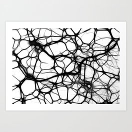 Black neurons Art Print