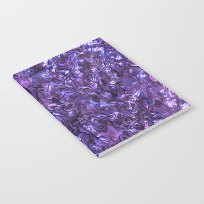 Abalone Shell | Paua Shell | Sea Shells | Patterns in Nature | Violet Tint | Notebook