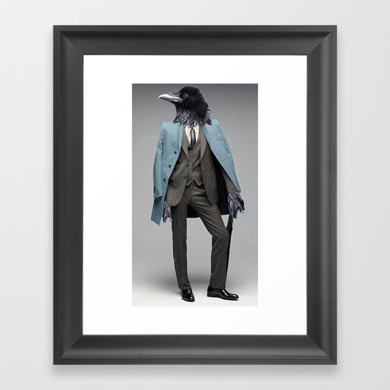 dapper crow Framed Art Print