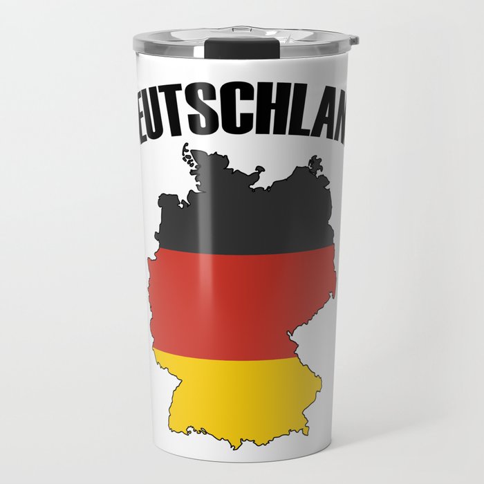Germany Map - Deutschland Flag Travel Travel Mug