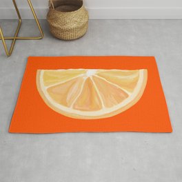 Watercolor Orange Segment  Rug | Orangefruit, Orangeslice, Iloveoranges, Orangegift, Citrusfruit, Fruits, Orangewedge, Orangejuice, Fruitgift, Fruit 