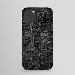 Atlanta Black Map iPhone Case