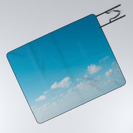 blue sky and white clouds landscape photography Picnic Blanket