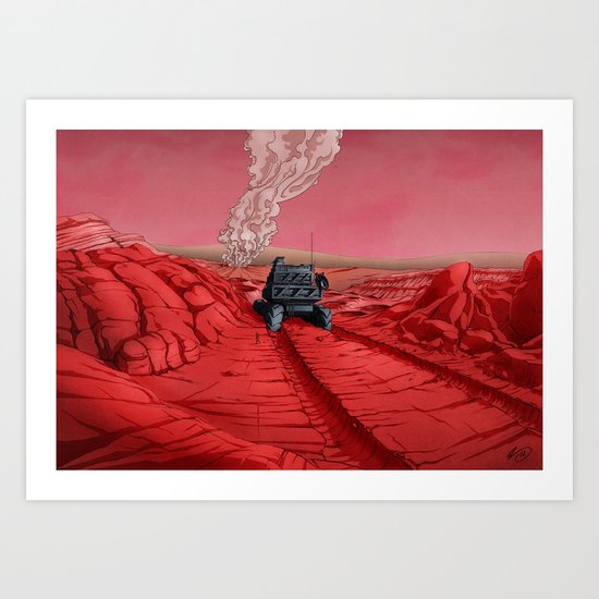 Green Mars Art Print