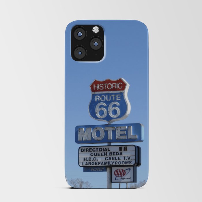 Route 66 motel sign iPhone Card Case