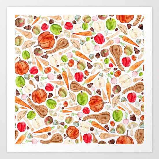 Fruit and Vegetables Art Print