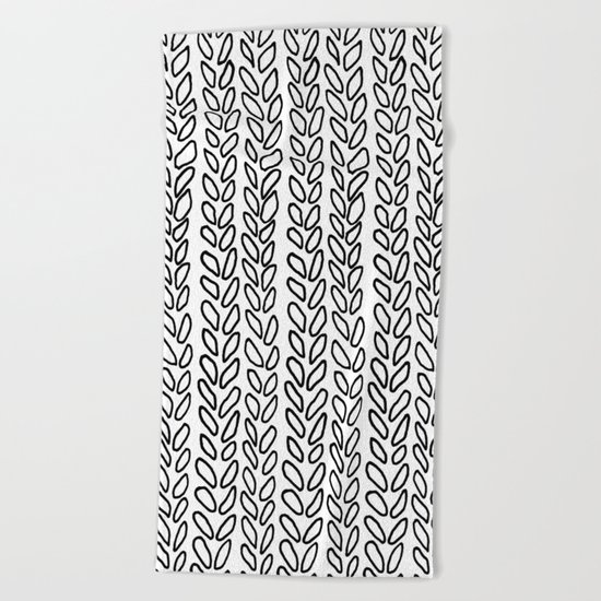 Knit Outline Zoom Beach Towel