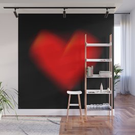 Red Heart Wall Mural