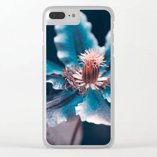 deep blue Clear iPhone Case