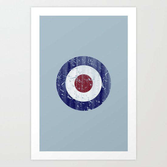 Vintage Mod Target Art Print