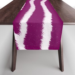 Muted Purple Zebra Fur Pop-Art Animal Print Table Runner