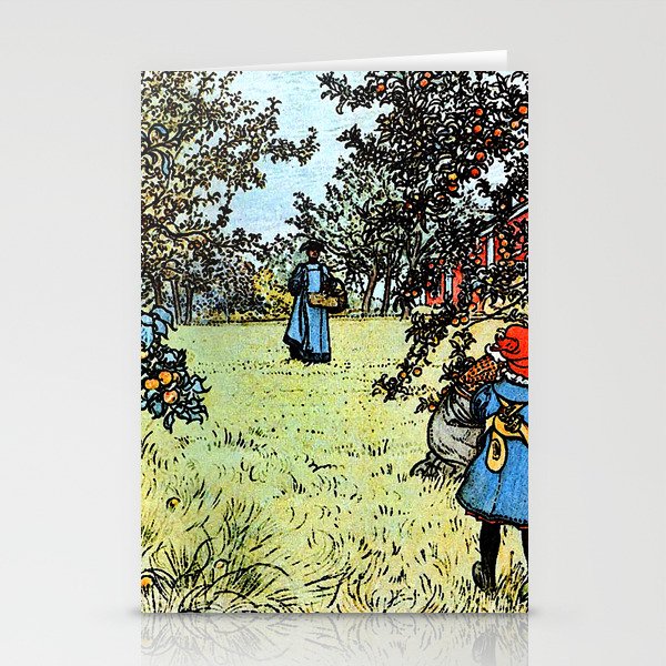 Carl Larsson The Apple Orchard Stationery Cards