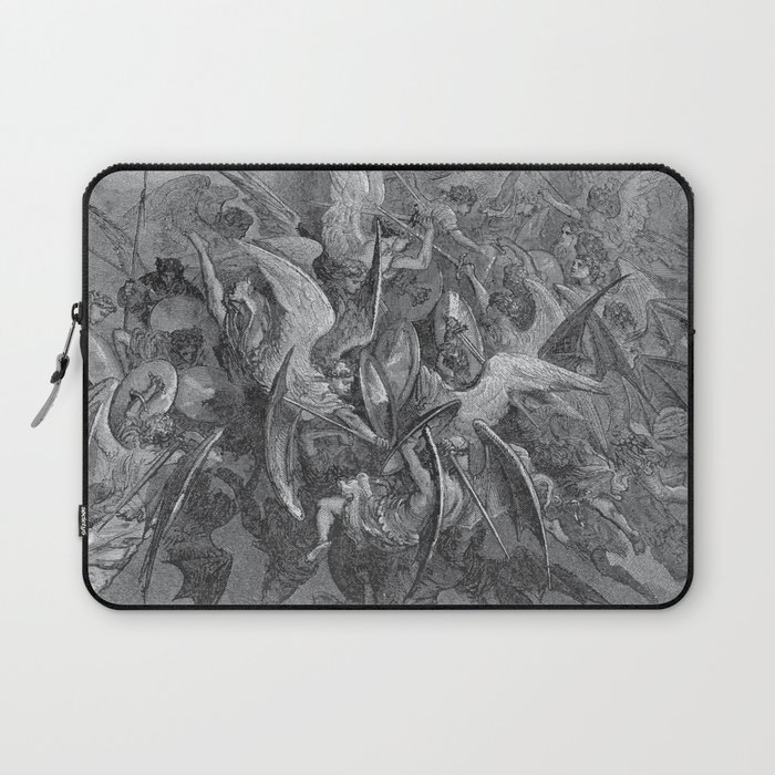 Now storming fury rose, Paradise Lost, Gustave Dore, 1866 Laptop Sleeve