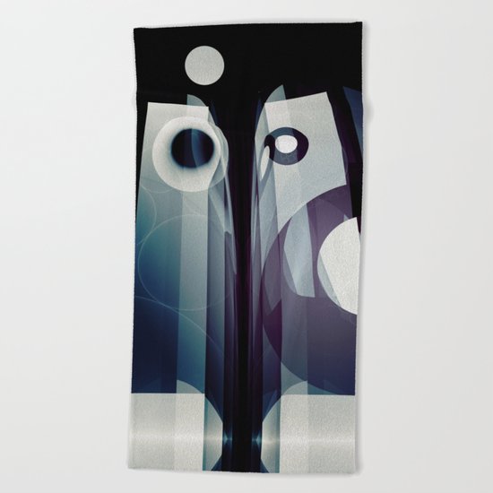 Modern abstract with geometric shapes Beach Towel