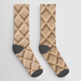 waffle txt Fashion Socks