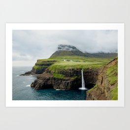 Beautiful afternoon in the Faroe Islands Art Print