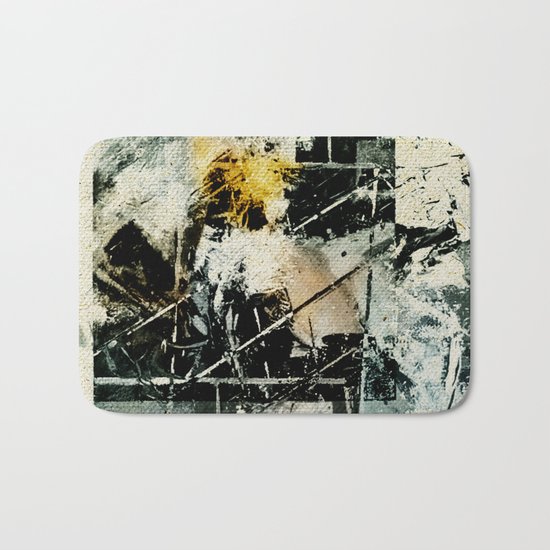 Lighthouse in Storm Bath Mat