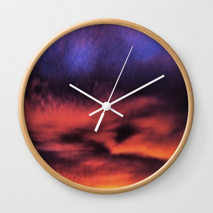 Sunset in the Maldives Wall Clock