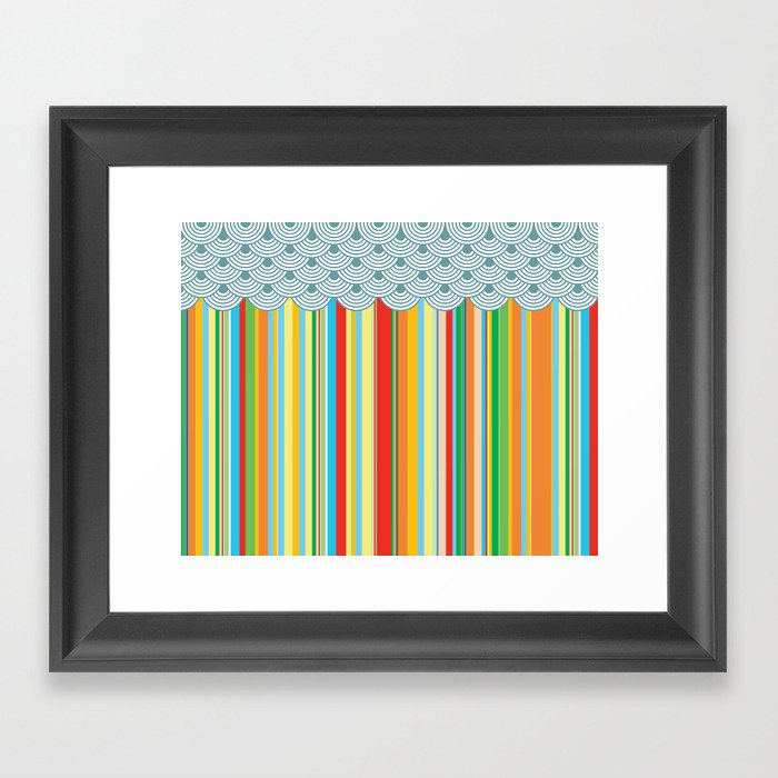 the stripes Framed Art Print