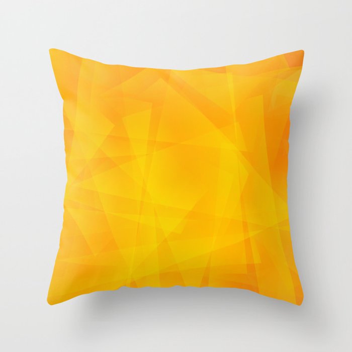 Yellow Design Throw Pillow