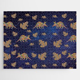 Hippie Aardvarks and Frogs in Outer Space Jigsaw Puzzle