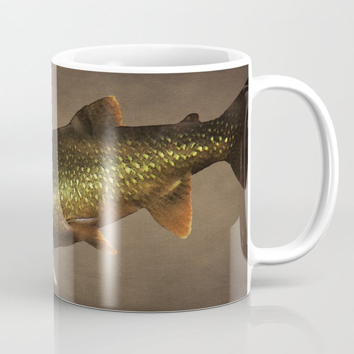 Trout on Brown Coffee Mug