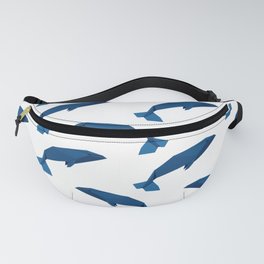 Origami Blue Whale Fanny Pack