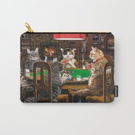 Cats Playing Poker Carry-All Pouch | Oil, Brown, Den, Vacation, Meow, Pokertournament, Nevada, Antlers, Pokergame, Pokerlife 