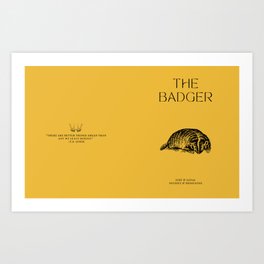 The Badger Art Print