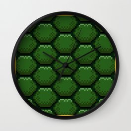 Ninja Hero Shell Pixel Art Wall Clock