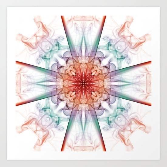 Smoke Art 32 Art Print
