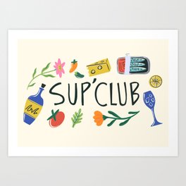 Summertime Supper Club Art Print