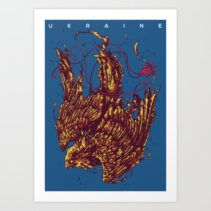 Ukraine Art Print