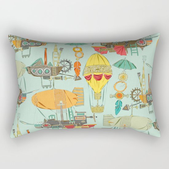 steampunk sky Rectangular Pillow