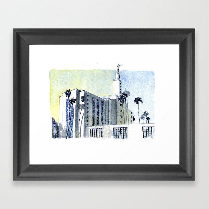 Los Angeles Temple Framed Art Print