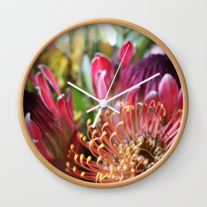 Protea Love Wall Clock