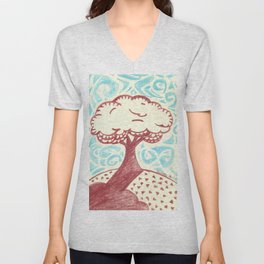 Lone Tree V Neck T Shirt