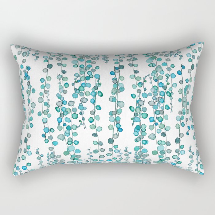 string of pearl watercolor Rectangular Pillow