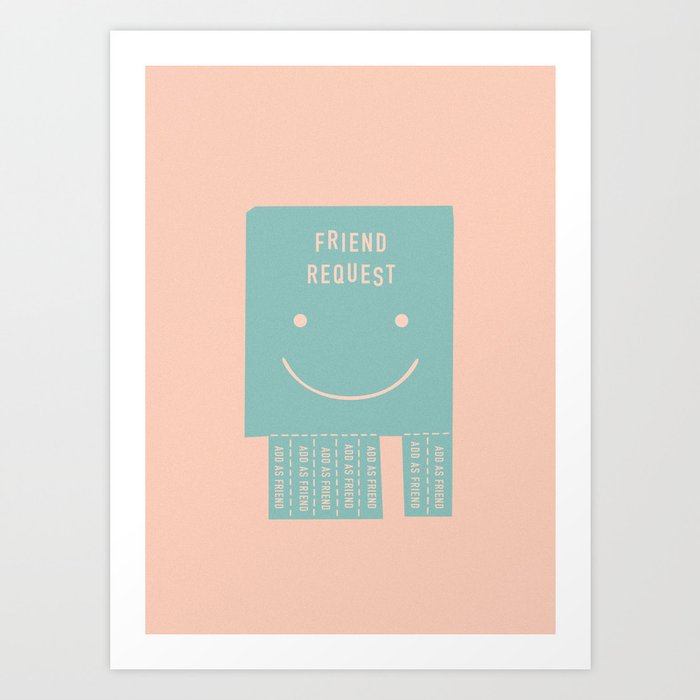 seeking a friend for the end of the world Art Print