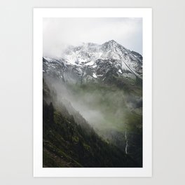 Mysterious mountains Art Print