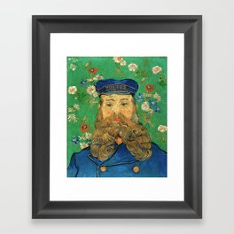 Portrait of Joseph Roulin by Vincent Van Gogh, 1889 Framed Art Print