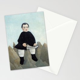 Boy on the Rocks - Henri Rousseau 1897 Stationery Card