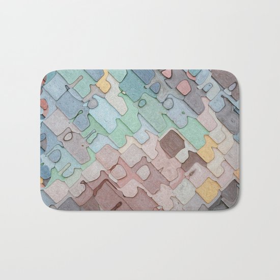 Colorful Layers Pattern Bath Mat